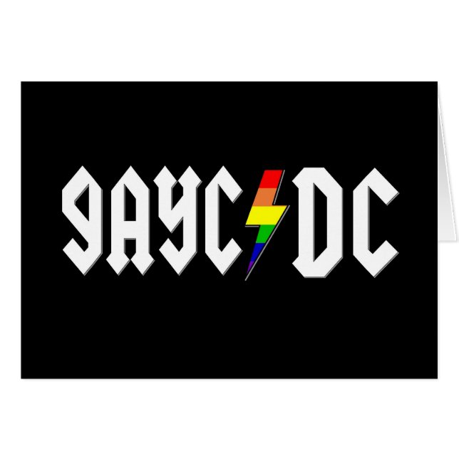 GayC/DC sur le noir (Devant horizontal)