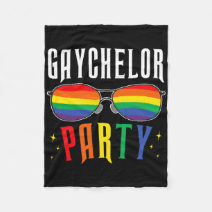 Gaychelor Gay Lesbisch Lgbtq Pride Bachelorfeest W Fleece Deken