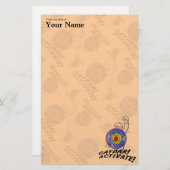 Gaydar. Activeer! Rainbow Lesbian Briefpapier (Voorkant / Achterkant)