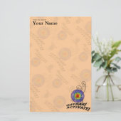 Gaydar. Activeer! Rainbow Lesbian Briefpapier (Staand voorkant)