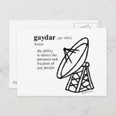 GAYDAR BRIEFKAART (Voorkant / Achterkant)