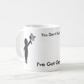 Gaydar, gaydar, je hoeft me niet te bemoeien! koffiemok (Voorkant links)