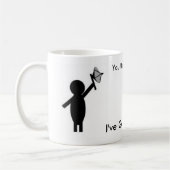 Gaydar, gaydar, je hoeft me niet te bemoeien! koffiemok (Links)