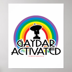 Gaydar geactiveerd poster