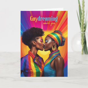 Gaydreaming Afro-Amerikaanse lesbische regenboogli Kaart