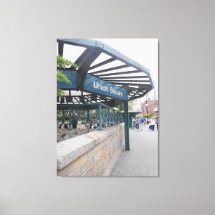 "Gaye Elise Beda", "New York City, NYC" Canvas Afdruk