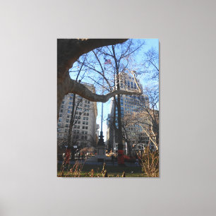 "Gaye Elise Beda", "New York City, NYC" Canvas Afdruk