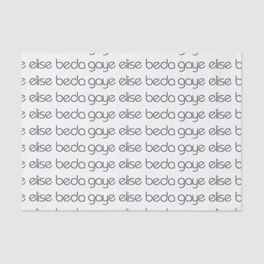 Gaye Elise Beda Tissuepapier (Voorkant)