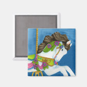 Gayle Carousel Horse Magnet (Recto/Verso)
