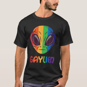 Gaylien Grappig Gay Alien LGBT Gay Pride Rainbow T-shirt
