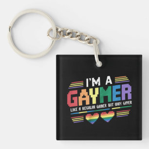 Gaymer als een gewone gamer maar dan een stuk gaye sleutelhanger