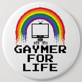 Gaymer for Life Button (Voorkant)