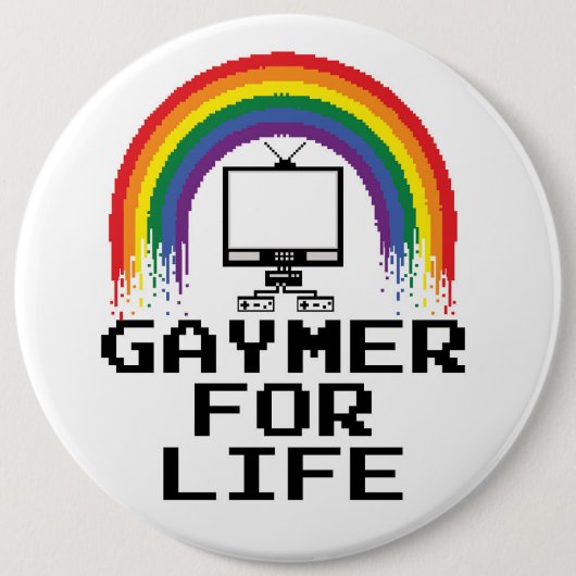 Gaymer for Life Button (Voorkant)