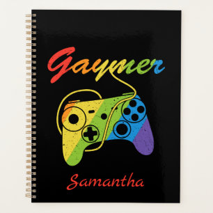 Gaymer Regenboogvideogame-controller Gokken Planner