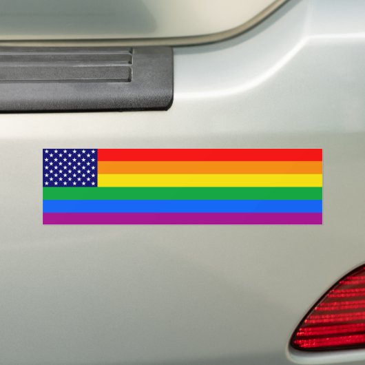 Gaymerican Pride Bumpersticker (Op auto)