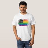 Gaymerican Pride Flag T-shirt (Voorkant volledig)
