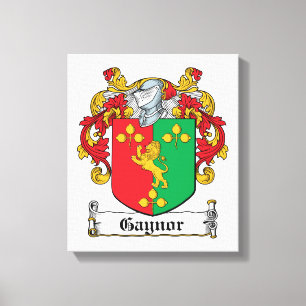 Gaynor Family Crest Canvas Afdruk