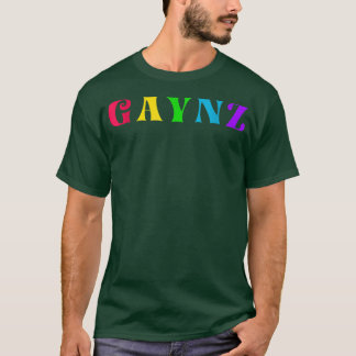 Gaynz Gay Gym Sport Queer LGBQT Colorful Quote T-shirt