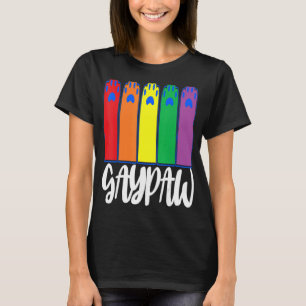 Gaypaw-dieren houden ook van variëteit en liefde t-shirt