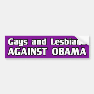 Gays en lesbiennes tegen de bumpersticker Obama