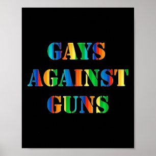 Gays tegen Pistolen Regenboogprotesten Poster