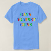 Gays tegen Pistolen Regenboogprotesten T-shirt (Design voorkant)