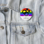 GAYS voor Palin Ronde Button 5,7 Cm (In situ)