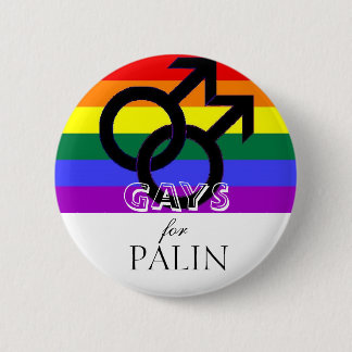 GAYS voor Palin Ronde Button 5,7 Cm