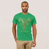 Gaza Phoenix gouden vogel logo shirt (Voorkant volledig)