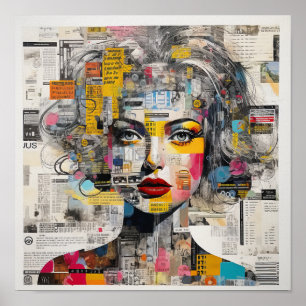 Gaze Voorbij tegenspoed: Meisje Tegenover een Toek Poster