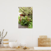 Gazebo Bois Poster de la forêt plante tropicale (Cuisine)