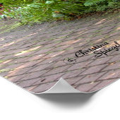 Gazebo Bois Poster de la forêt plante tropicale (Coin)