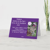 Gazebo dans la carte de voeux du parc (Dos)