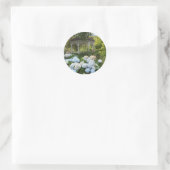 Gazebo en lichtblauwe hortensia stickers (Tas)