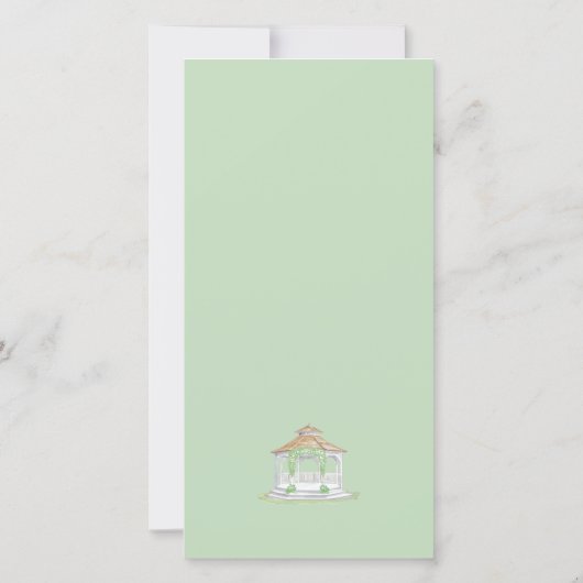 Gazebo Faire-part de mariage (Dos)