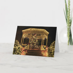 Gazebo Gekleed voor Kerstmis Kaart