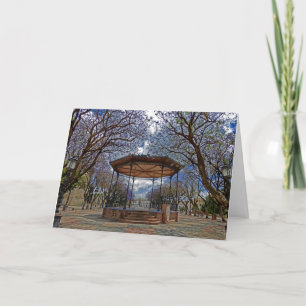 Gazebo in het Park Wenskaart Kaart