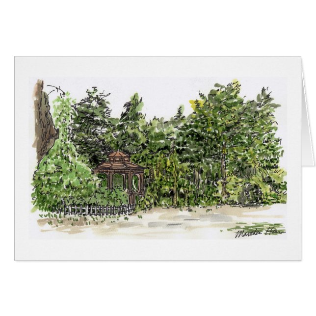 Gazebo in Long Beach Peninsula Cards (Voorkant Horizontaal)