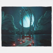 Gazebo (Midnight) Fleece Deken (Voorkant (Horizontaal))