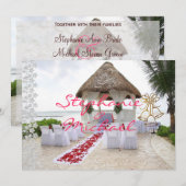 Gazebo over de uitnodiging voor het huwelijk (Voorkant / Achterkant)