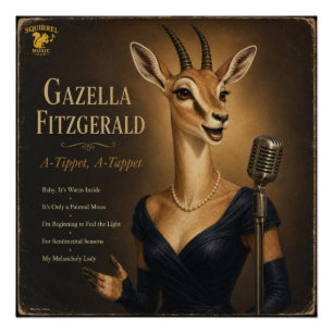 Gazella Fitzgerald Album: een Parodie Perfect Poster