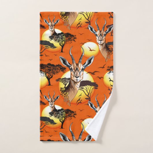 gazelle afrikaanse antilope wild dier bad handdoek (Handdoek)