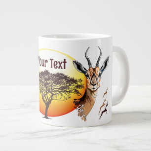 gazelle afrikaanse antilope wild dier extra grote beker