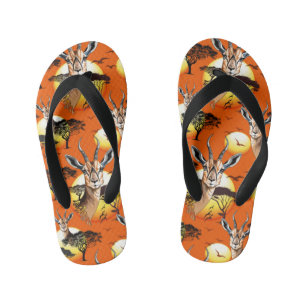 gazelle afrikaanse antilope wild dier kinder teenslippers