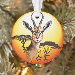 gazelle afrikaanse antilope wild dier ornament