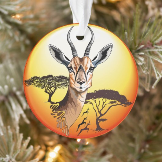 gazelle afrikaanse antilope wild dier ornament (Boom)