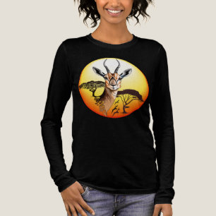 gazelle afrikaanse antilope wild dier Tri-Blend shirt