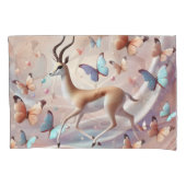 Gazelle and Butterflies Fantasy Art Kussensloop (Voorkant)