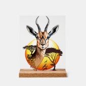 Gazelle Antelope africaine animal sauvage (Recto)