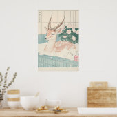 Gazelle dans la baignoire Ukiyo-e Impression drôle (Cuisine)